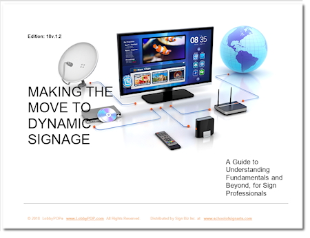 Dynamic digital signage guide book